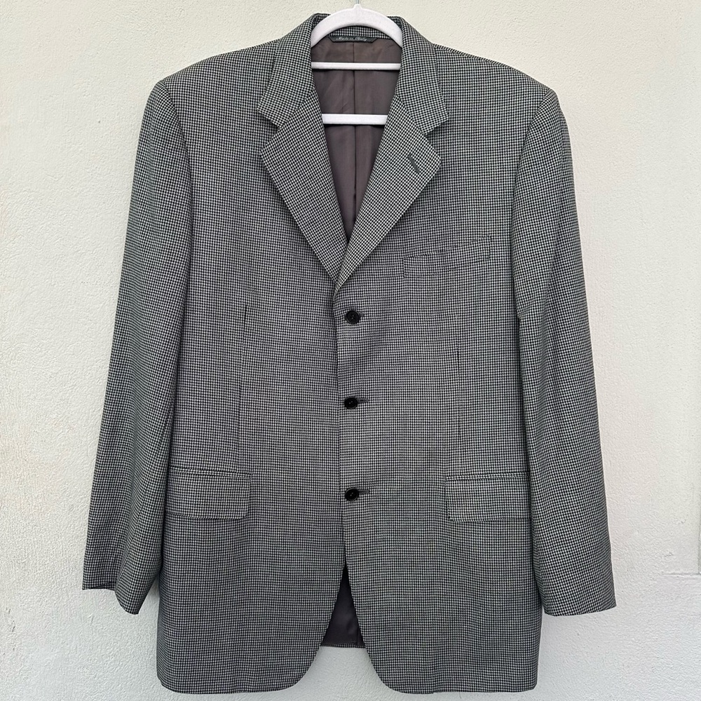 Canali Men’s Three Button Sports Coat Blazer Jacket Size 42 Drop 7